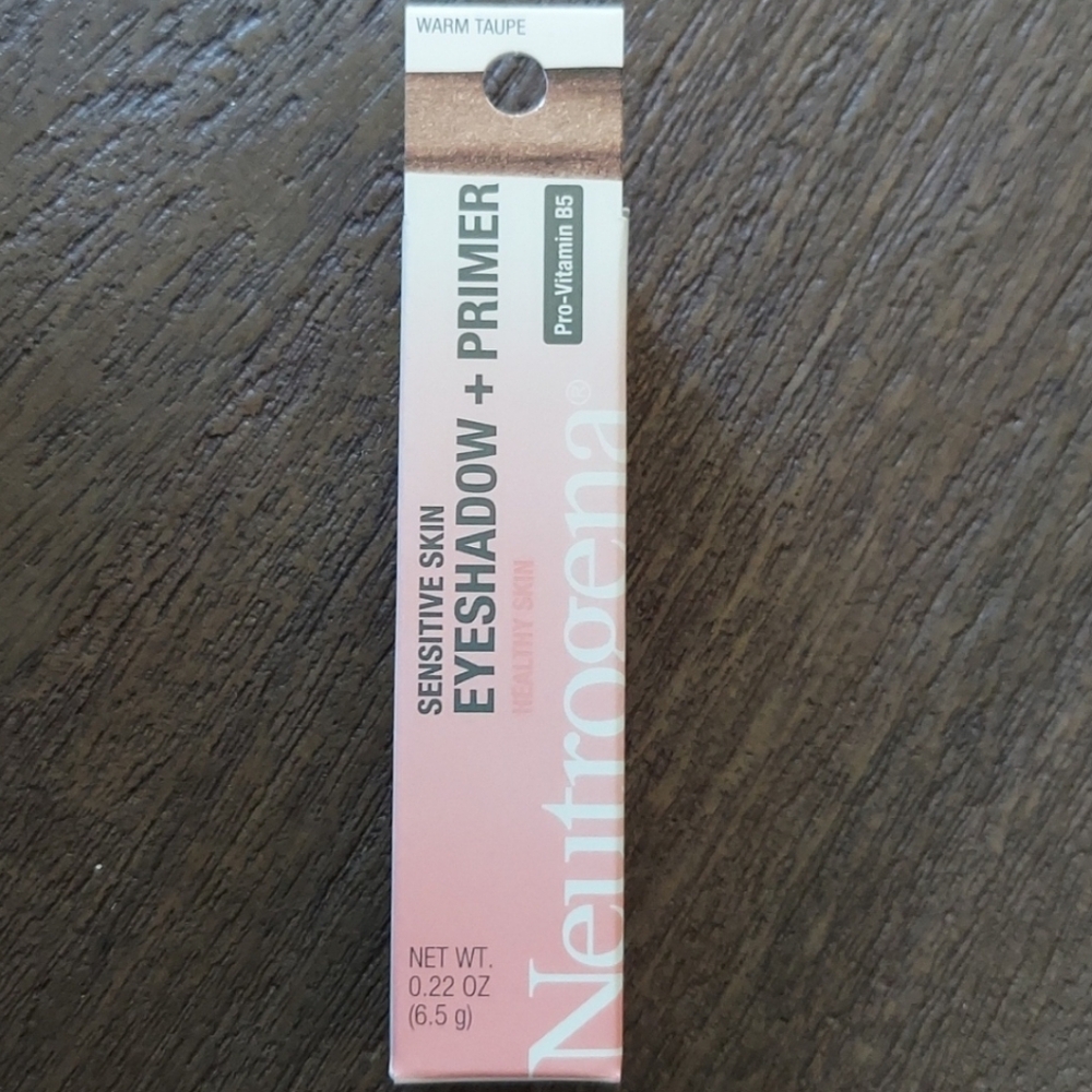 Neutrogena Sensitive Skin Metallic Eyeshadow + Primer in Warm Taupe 0.22oz NIB